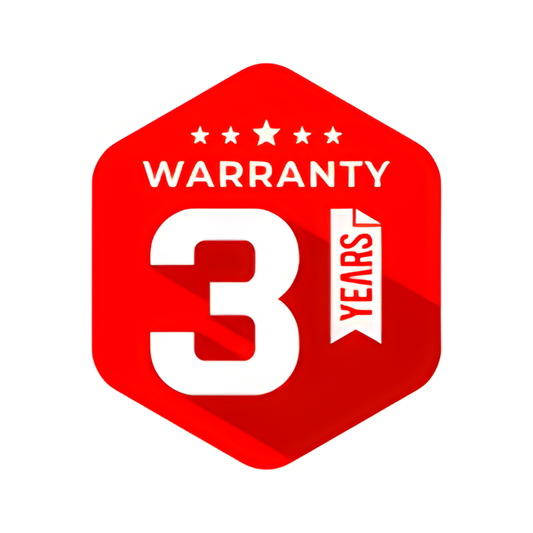3 Year Replacement Warranty
